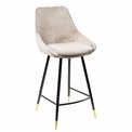 Bar chair Solero, light grey10 SD, H-97x40x35cm, seat height 68cm