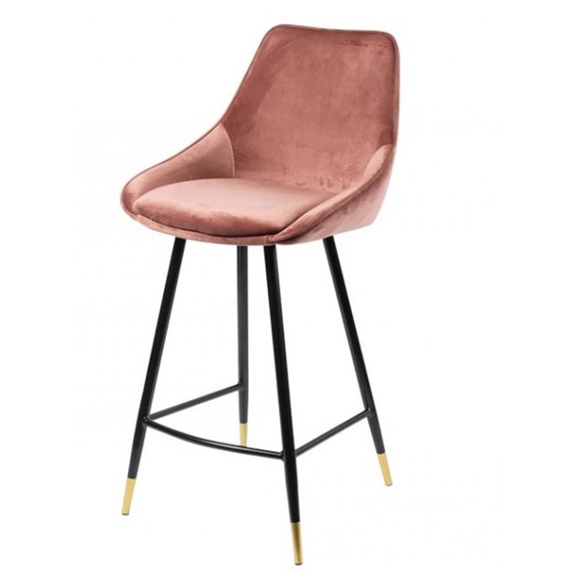 Bar chair Solero, pink 34 SD, H-98x54x54cm, seat height 68cm