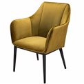 Leisure chair Sabara, mustard, H84x64x60cm, seat height 42cm