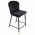 Bar chair Salem, black, H95x46x55cm, seat height 62 cm