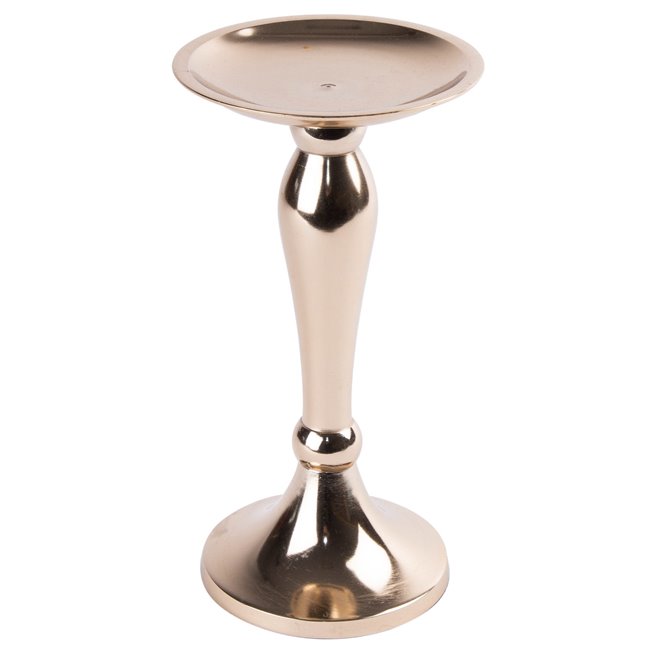 Candle holder Vellore, champagne/golden, H21cm x D11cm