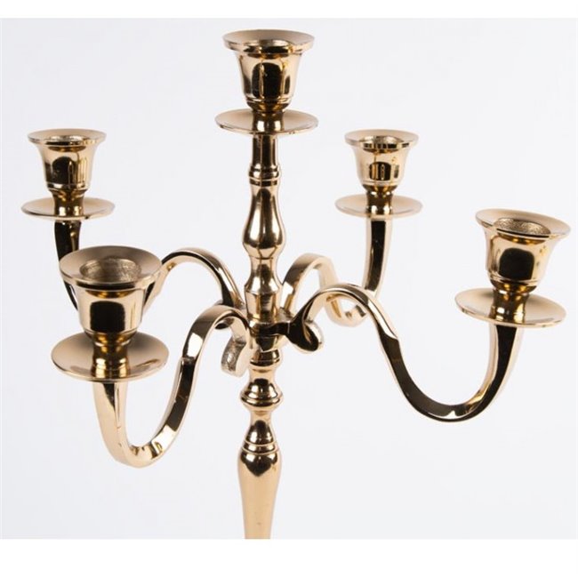 Candle holder Verena, champagne/golden, h40cm, D30cm