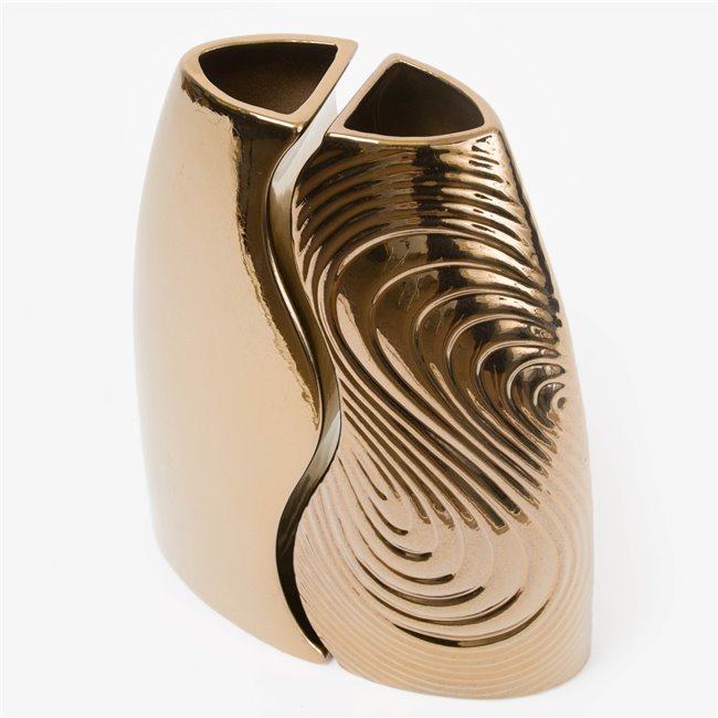 Vase Combo admire, golden, H30cm, 22.5x12cm