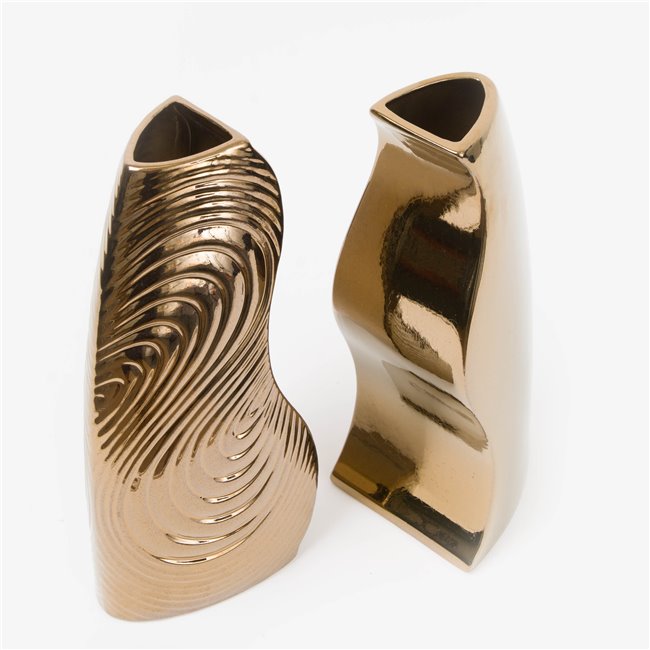 Vase Combo admire, golden, H30cm, 22.5x12cm