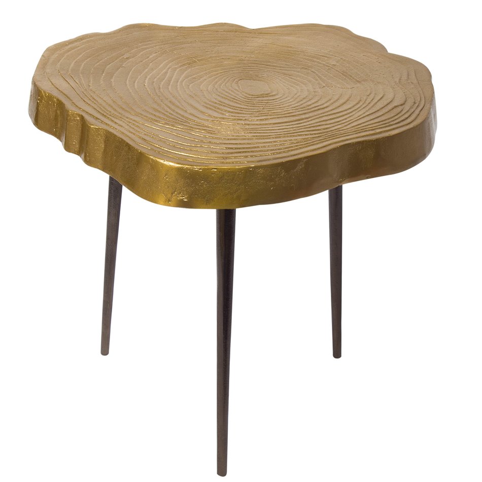 Table Lida, matt brass, 46x42cm