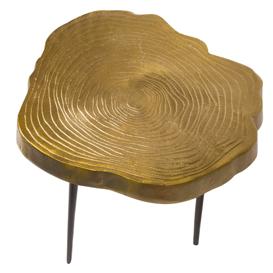 Table Lida, matt brass, 46x42cm