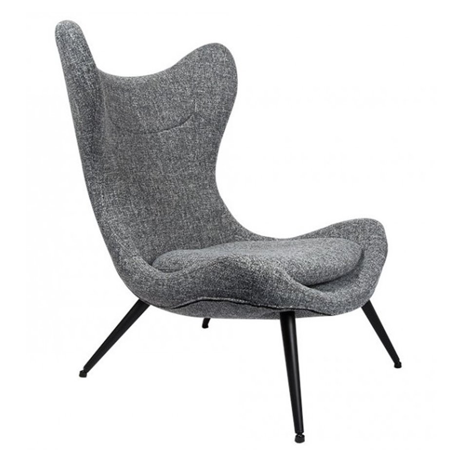 Armchair Zento, grey, H-100x77x90cm, seat height 40 cm