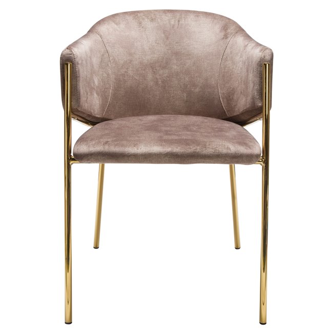 Dining chair Undine, taupe color, H78x53x49cm, seat height 46cm 