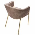 Dining chair Undine, taupe color, H78x53x49cm, seat height 46cm 