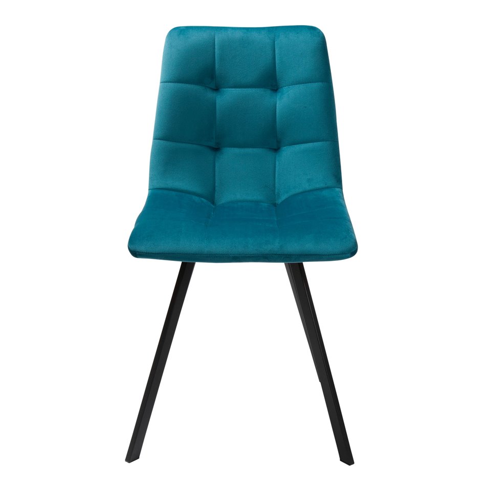Dining chair Tauton, turquoise, H85x56x40cm, seat height 49cm