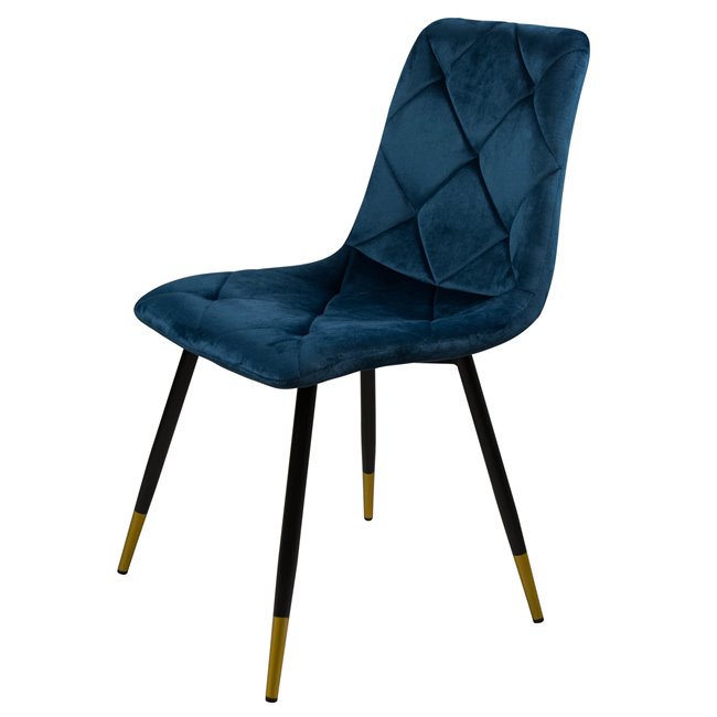 Dining chair Adore 18, blue, H84.5x45x54.5cm, seat height 45cm