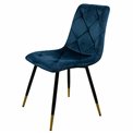 Dining chair Adore 18, blue, H84.5x45x54.5cm, seat height 45cm