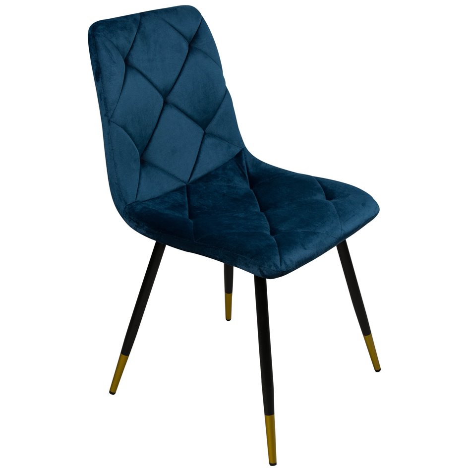 Dining chair Adore 18, blue, H84.5x45x54.5cm, seat height 45cm