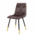Dining chair Adore 28, dark grey-brown, H84.5x54.5x45cm, seat height 45cm