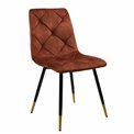 Dining chair Adore 24, reddish brown, H84.5x54.5x45cm, seat height 45cm