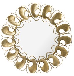 Mirror Torente, gold, D80x3cm