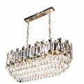 Pendant lamp Yarandilla 10, H32-90cm, 80x35cm, E14, 10x40W(MAX)