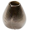 Vase Nature leaf S, gold, 12x6.5x20.5cm