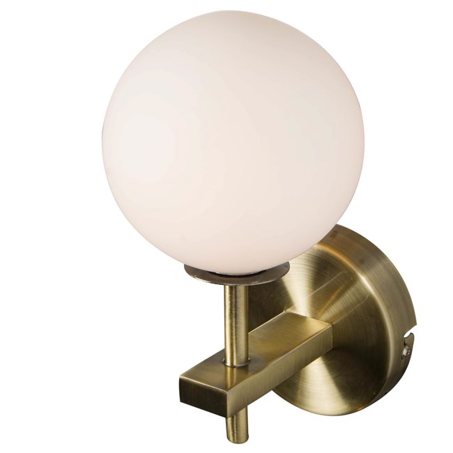 Настенный светильник Rossi, белый/бронзовый цвет, G9 LED 3.5W(MAX),  H20cm, 10x16cm