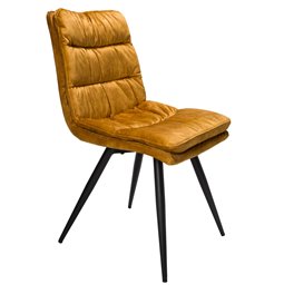 Dining chair Arina, golden tone, H84x45x47cm, seat height 40cm