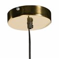 Pendant lamp Landau New, shiny brass plating, D30cm, H46cm