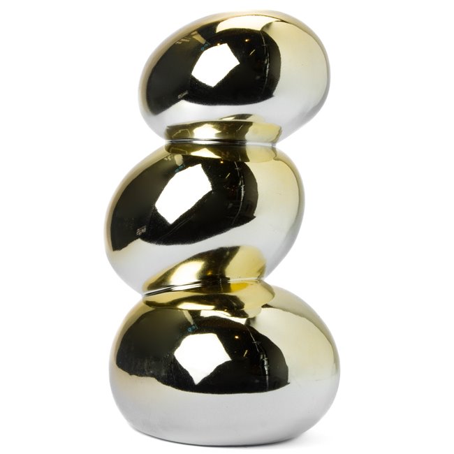 Ваза Gardeja, золотой цвет, H26.5cm, 17.2x13.6cm