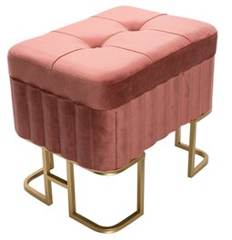 Bench with storage box Faro S, mauve, H41x35x48cm