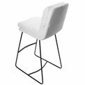 Bar chair Teddy, white, H109x60.5x43cm,seat height 80cm