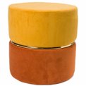 Pouf Trabia, orange, H40cm, D40cm