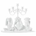 Deco/candle holder for small candles Orangutans, H22cm, 18x8cm