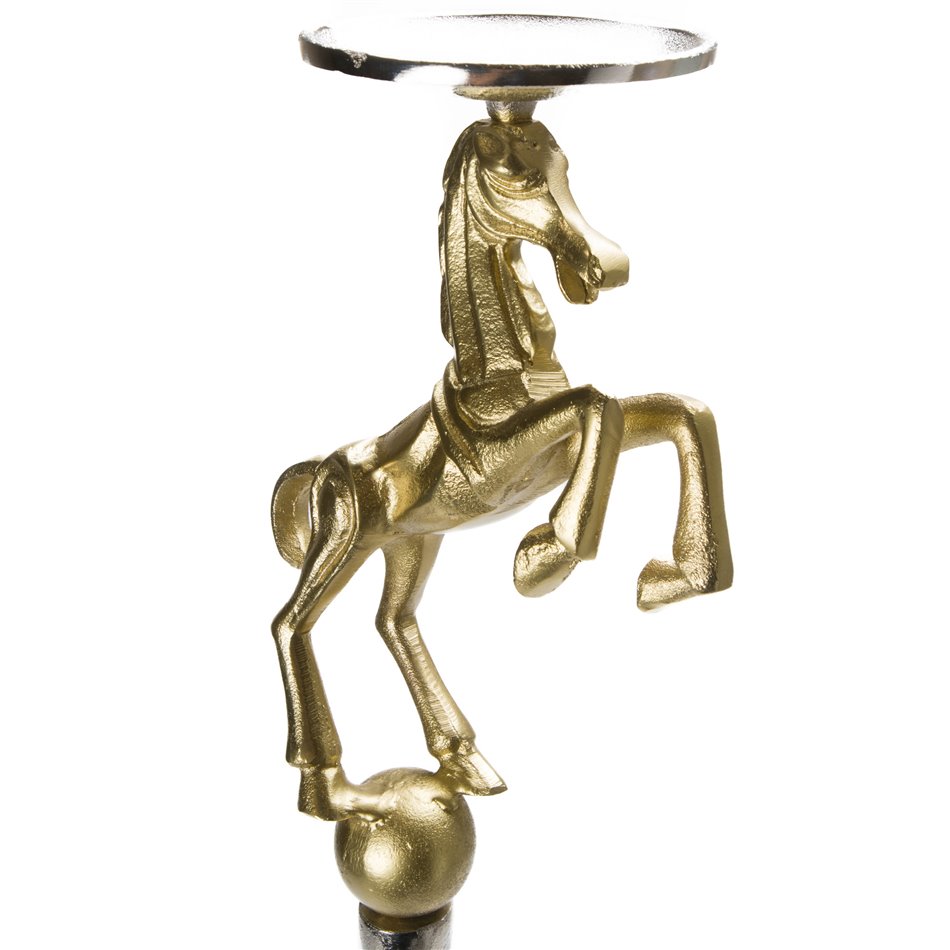 Horse candle pillar holder, H 88cm