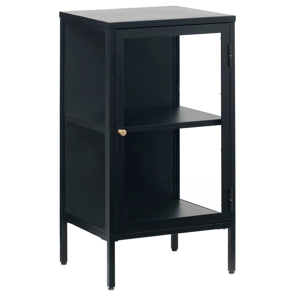 Metal sideboard Carmel 1 section, black , H85x46x41cm