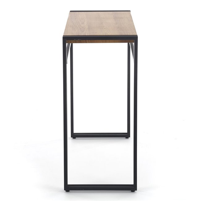 Console table Holivar, oak/black color, MDF/steel,  H76x90x35cm