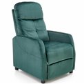 Recliner chair Helipe, dark green velvet, H103-76x64x84-135cm, seat H48cm