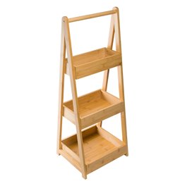 Shelf Troley, bamboo, H78x30x25.5cm