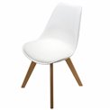 Chair Baya, white, H82x52.5x48cm, seat height 46cm