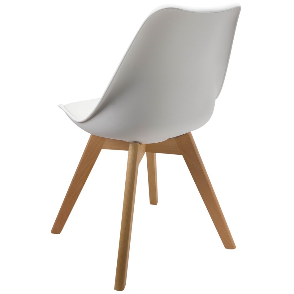 Chair Baya, white, H82x52.5x48cm, seat height 46cm