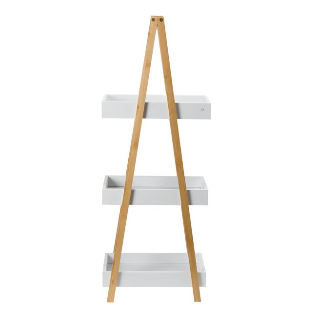 Shelf Caddy, 3 shelves, white, H82x30x18cm