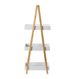 Shelf Caddy, 3 shelves, white, H82x30x18cm
