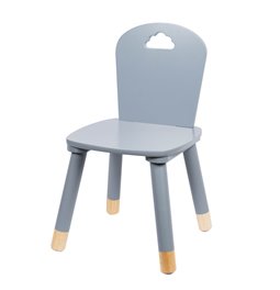 Chair Sweet, grey, H50x30x30cm, seat height 25cm