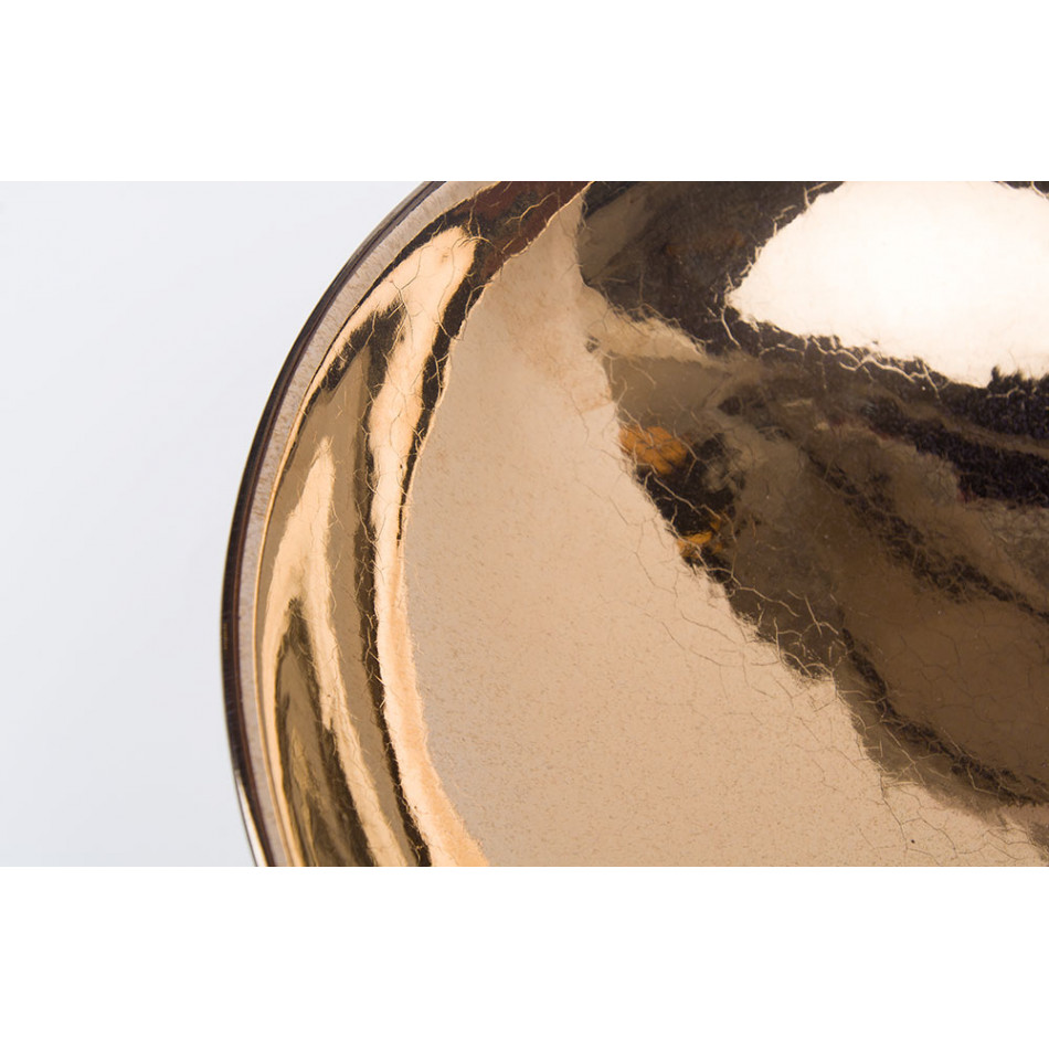 Decorative bowl Vienna, black/gold colour, D27x12cm