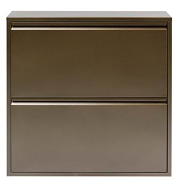 Полка для хранения обуви Caruso 2, бронзовый цвет, H77x75x22cm