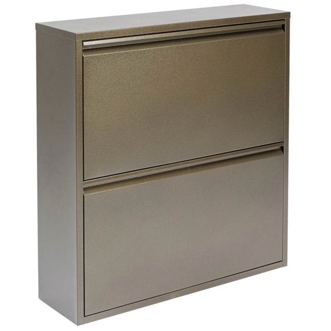 Полка для хранения обуви Caruso 2, бронзовый цвет, H77x75x22cm