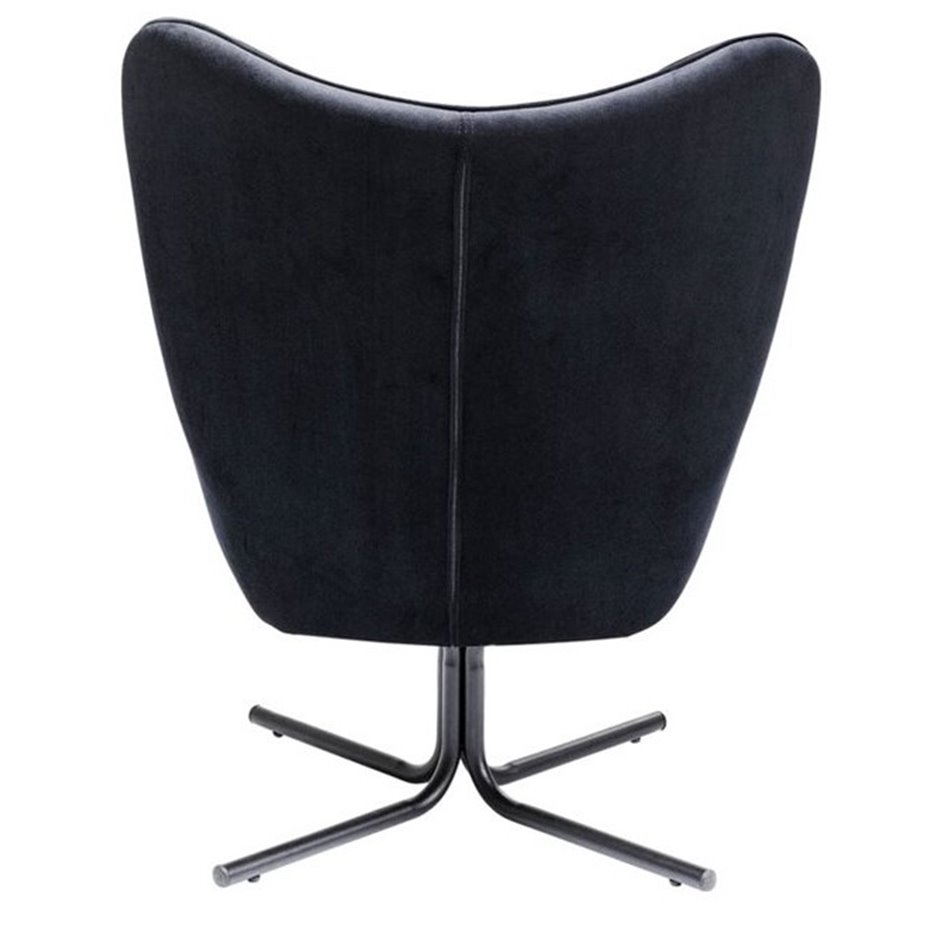 Dinner chair Oscar, swivel black, 95x82x73cm, seat height 45cm