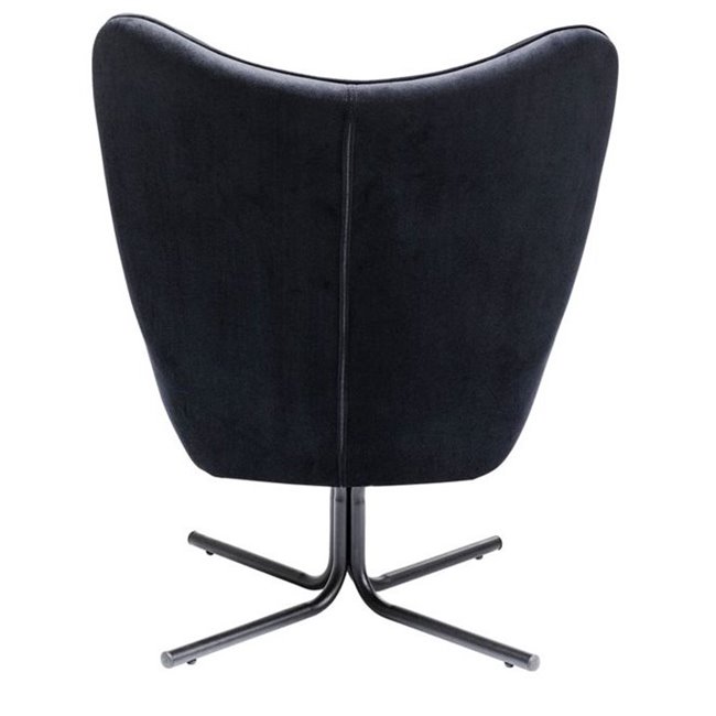 Dinner chair Oscar, swivel black, 95x82x73cm, seat height 45cm