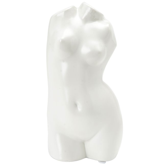 Vase White Lady, ceramic, 9x10.5x21cm
