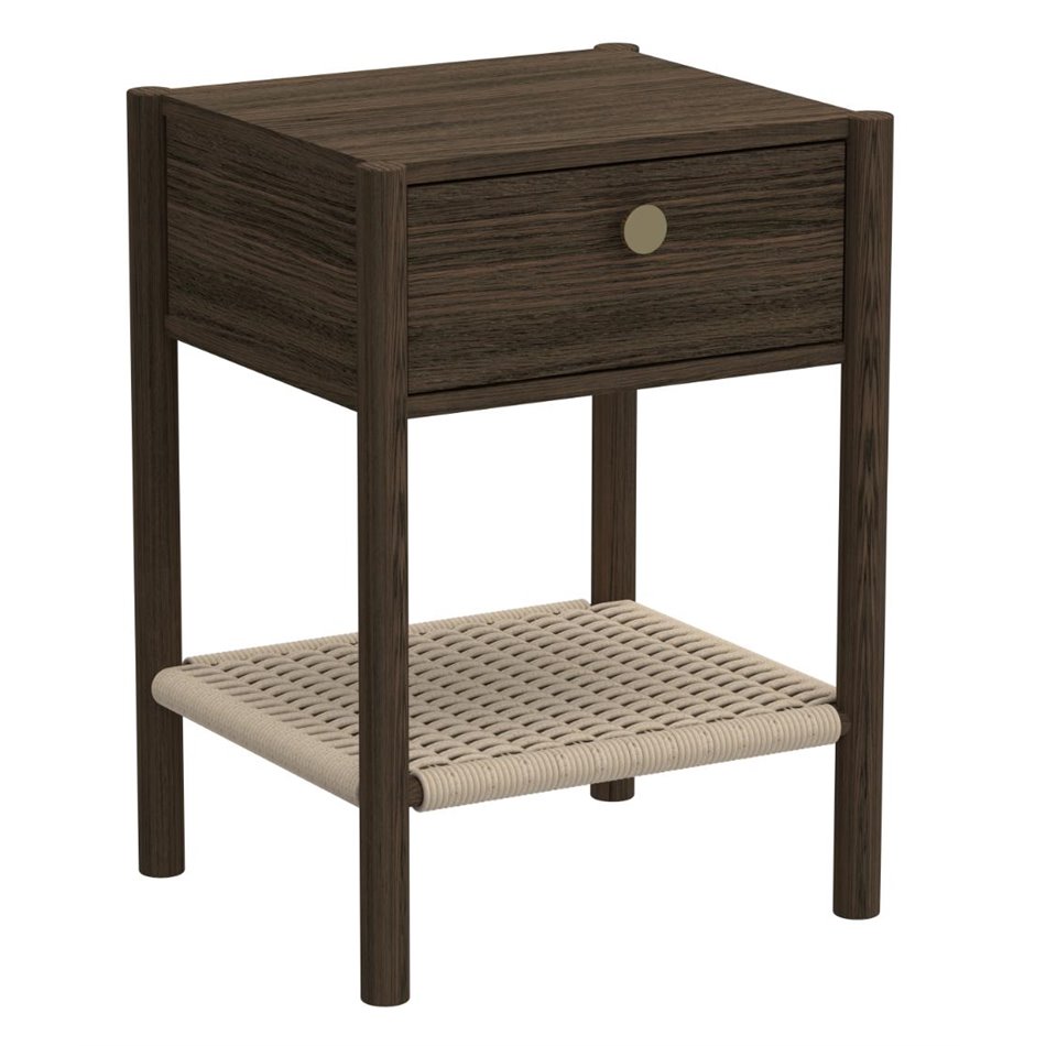 Bedside table Acmonfort, brown, H60x43.5x40cm 
