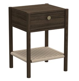 Bedside table Acmonfort, brown, H60x43.5x40cm 
