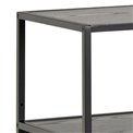 Bookcase Seaford, black, H78x114x35cm 