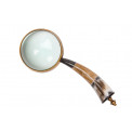 Magnifier with horn handle, 28x11x5cm